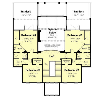 Second Floor for House Plan #8436-00151