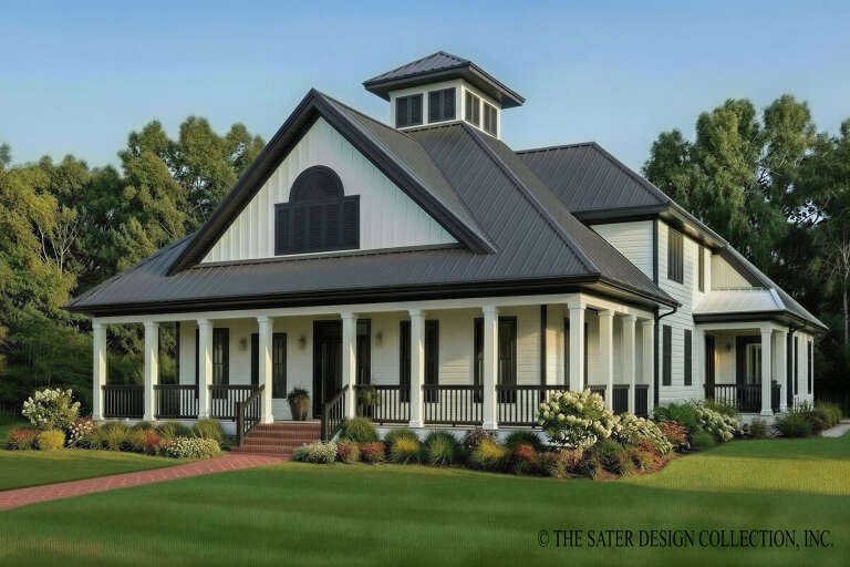 House Plan House Plan #35503 Angled Front Elevation