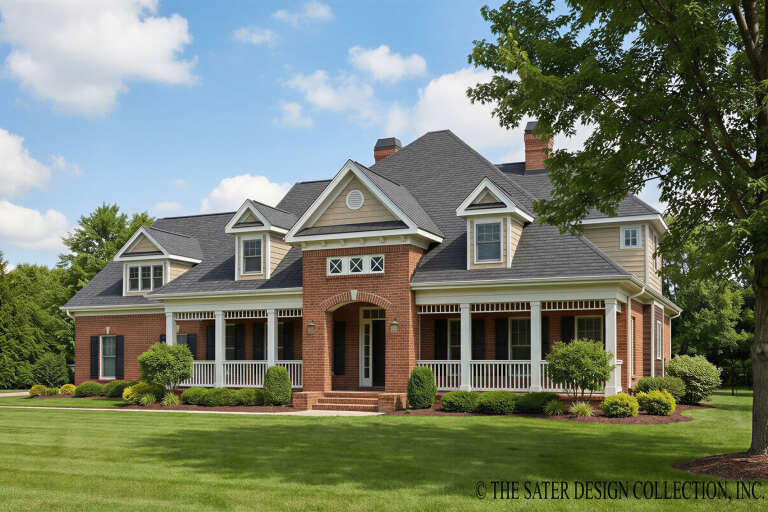 House Plan House Plan #35504 Angled Front Elevation