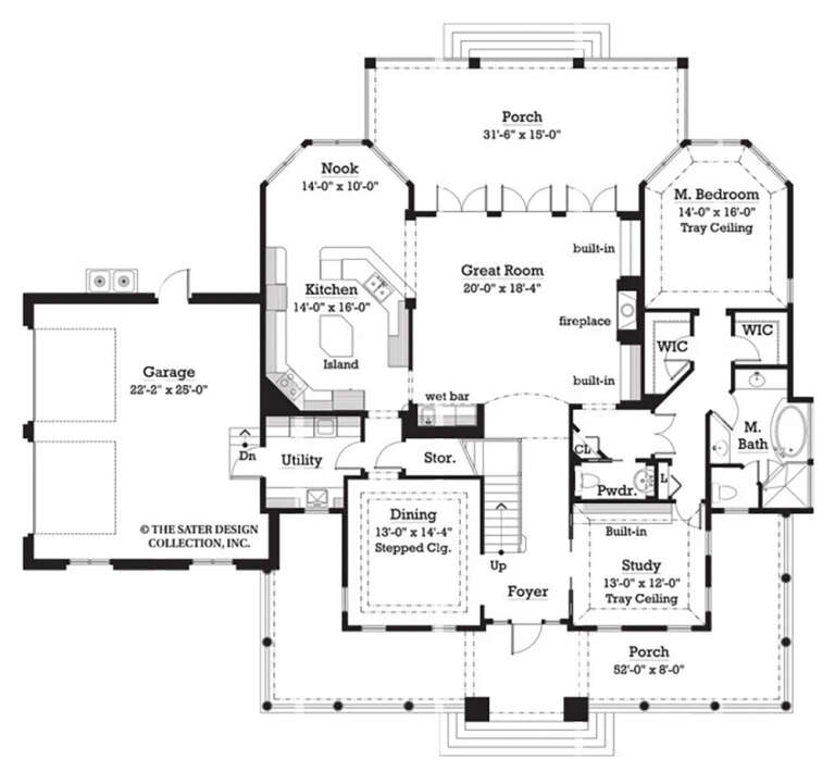 House Plan House Plan #35504 Drawing 1