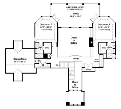 Second Floor for House Plan #8436-00153