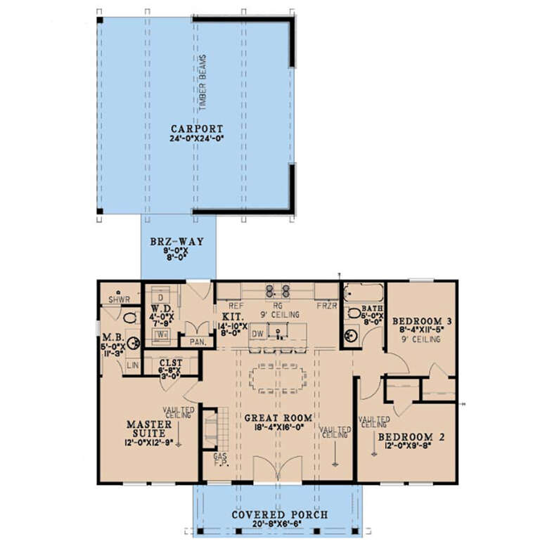 House Plan House Plan #35507 Drawing 1