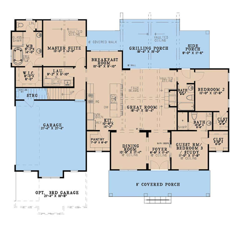 House Plan House Plan #35508 Drawing 1