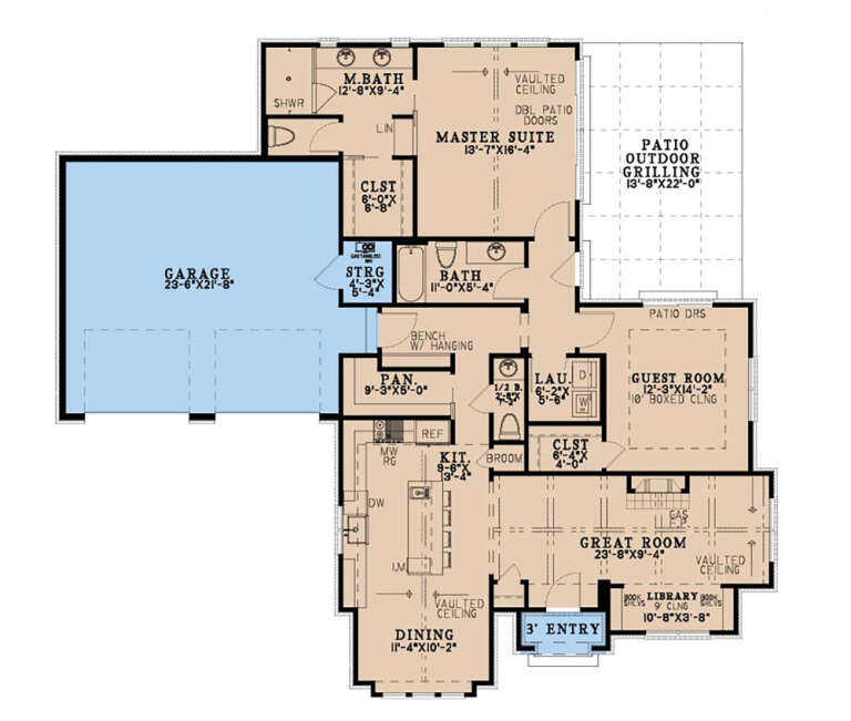 House Plan House Plan #35509 Drawing 1