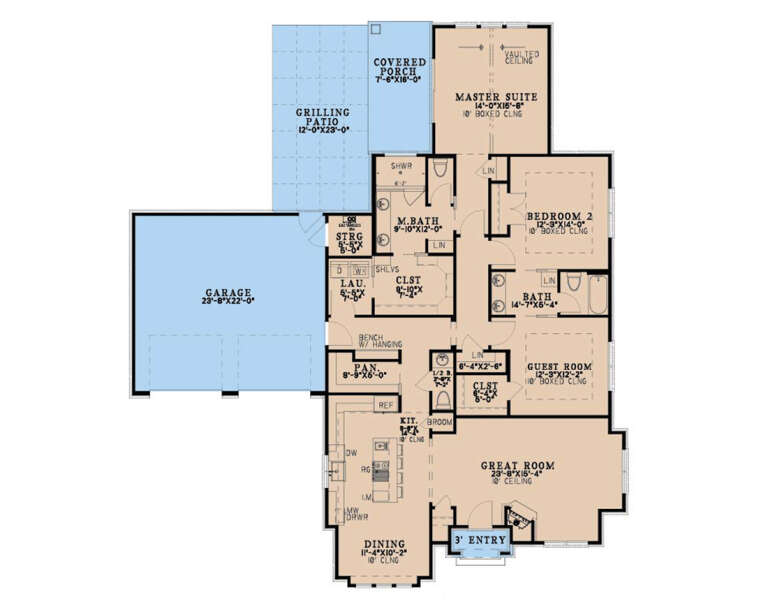 House Plan House Plan #35511 Drawing 1