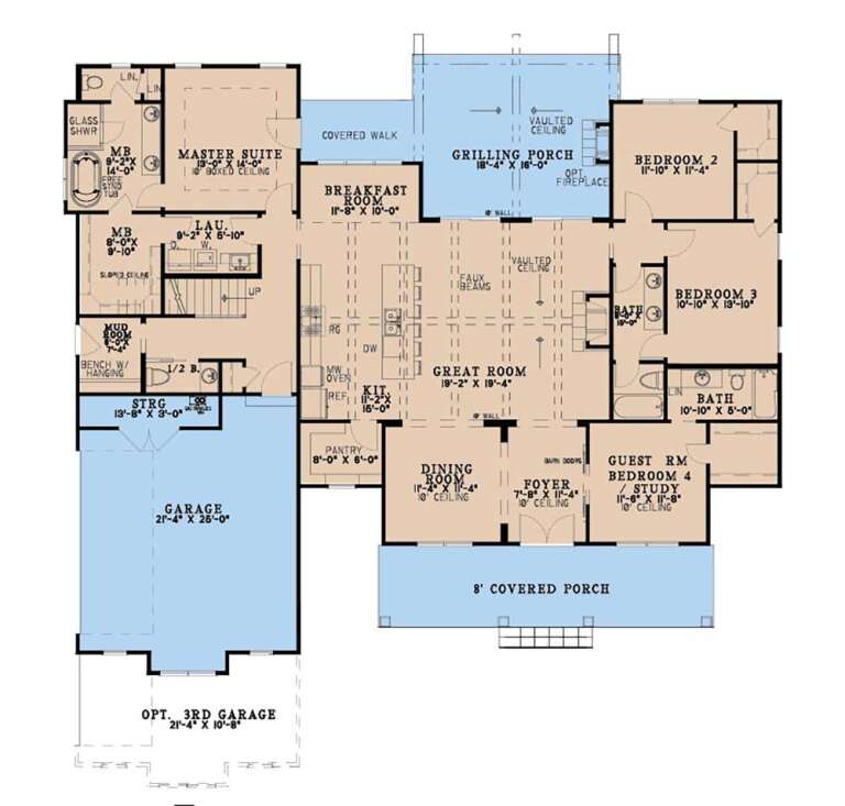 House Plan House Plan #35513 Drawing 1