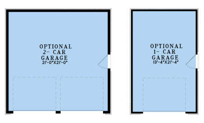 Optional Detached Garage for House Plan #8318-00473