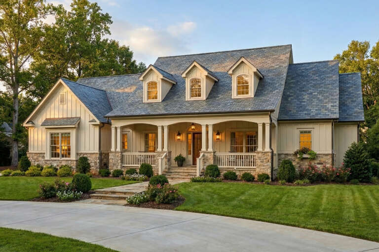 House Plan House Plan #35517 Angled Front Elevation