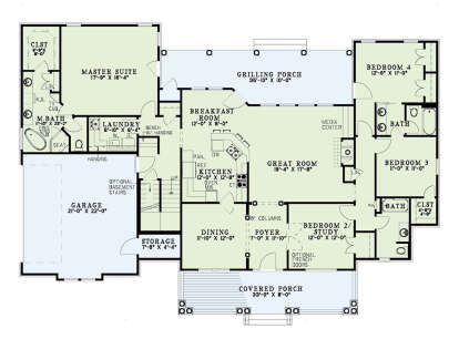 Main Floor  for House Plan #110-01162