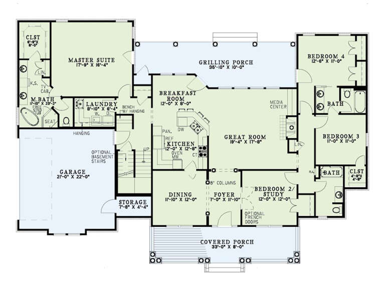 House Plan House Plan #35517 Drawing 1