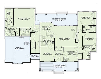 Main Floor  for House Plan #110-01163