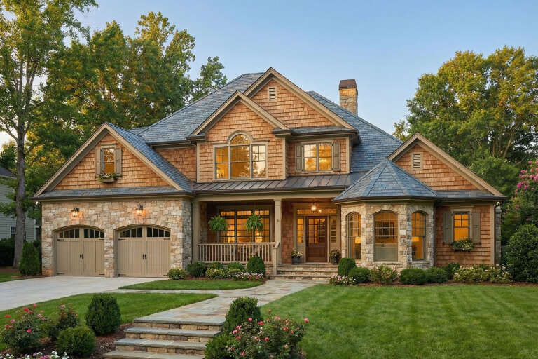 House Plan House Plan #35519 Angled Front Elevation