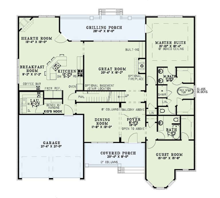 House Plan House Plan #35519 Drawing 1