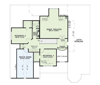 Second Floor for House Plan #110-01164