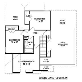 Floorplan 2 for House Plan #053-00473
