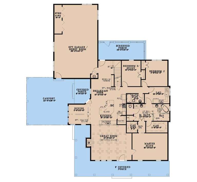 House Plan House Plan #35521 Drawing 1