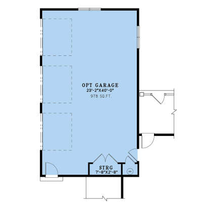 Optional Side Entry Garage for House Plan #8318-00474
