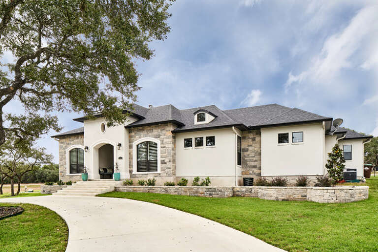 House Plan House Plan #35522 Angled Front Elevation