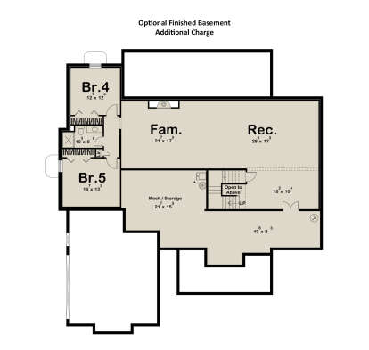 Basement for House Plan #963-01272