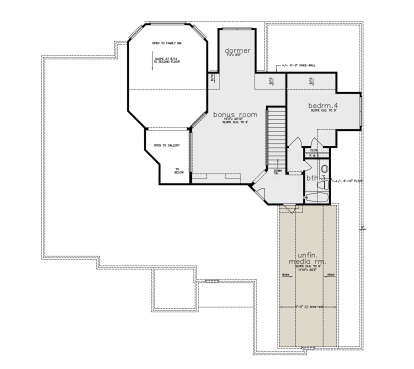 Second Floor for House Plan #6819-00036