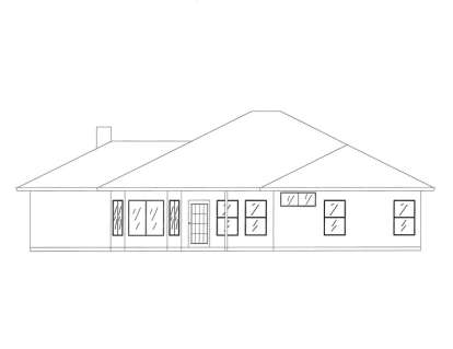 Ranch House Plan #286-00039 Elevation Photo