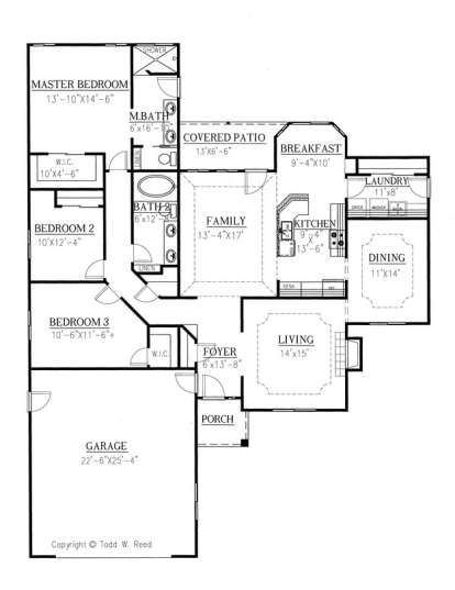 Floorplan 1 for House Plan #286-00039