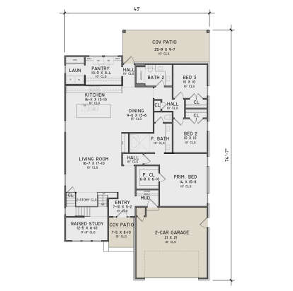 Main Floor  for House Plan #9480-00016