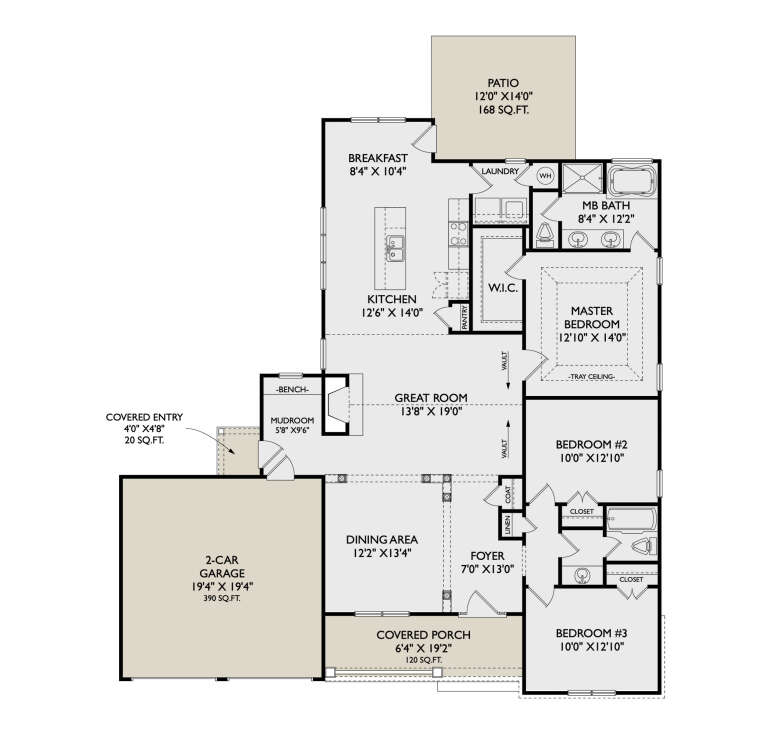 House Plan House Plan #35532 Drawing 1