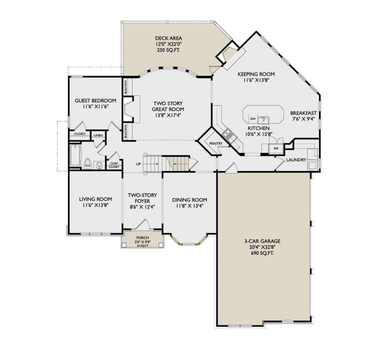 House Plan House Plan #35533 Drawing 1