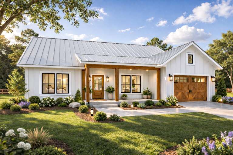 House Plan House Plan #35535 Angled Front Elevation
