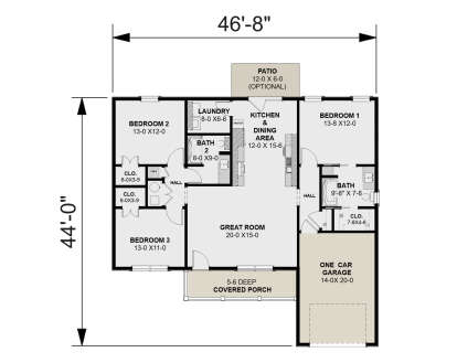 Main Floor for House Plan #1776-00178