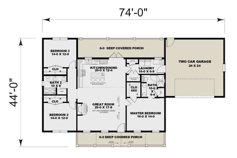 House Plan House Plan #35536 Drawing 1