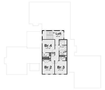 Second Floor for House Plan #963-01273