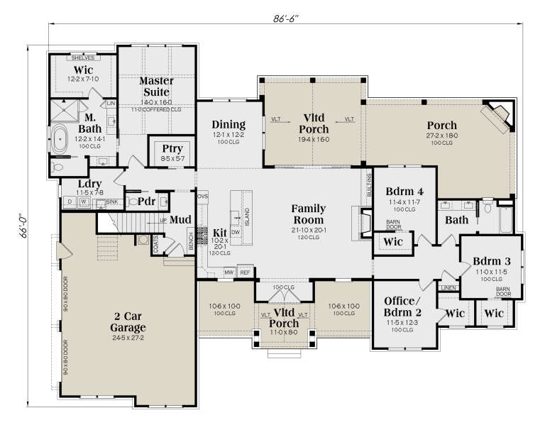 House Plan House Plan #35539 Drawing 1
