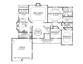 Floorplan 1 for House Plan #286-00040