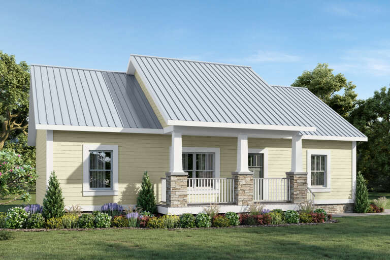 House Plan House Plan #35540 Angled Front Elevation