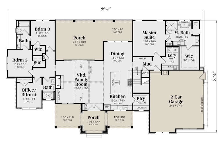 House Plan House Plan #35541 Drawing 1