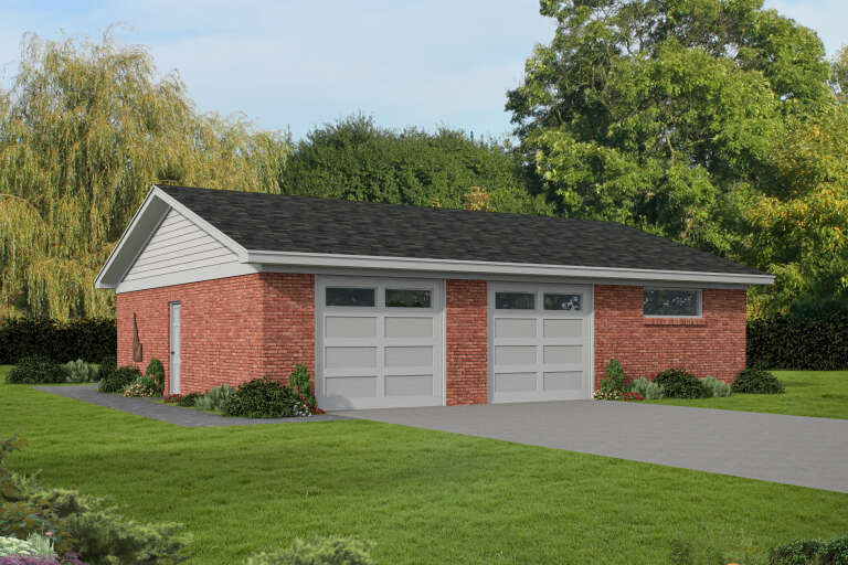 House Plan House Plan #35546 Angled Front Elevation