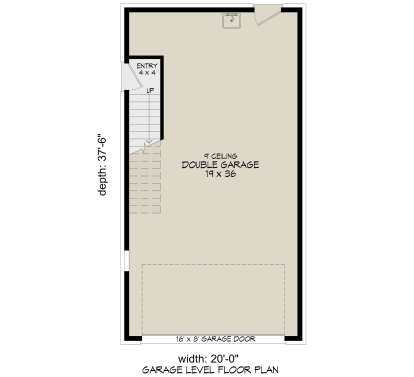 Garage Floor for House Plan #940-01430