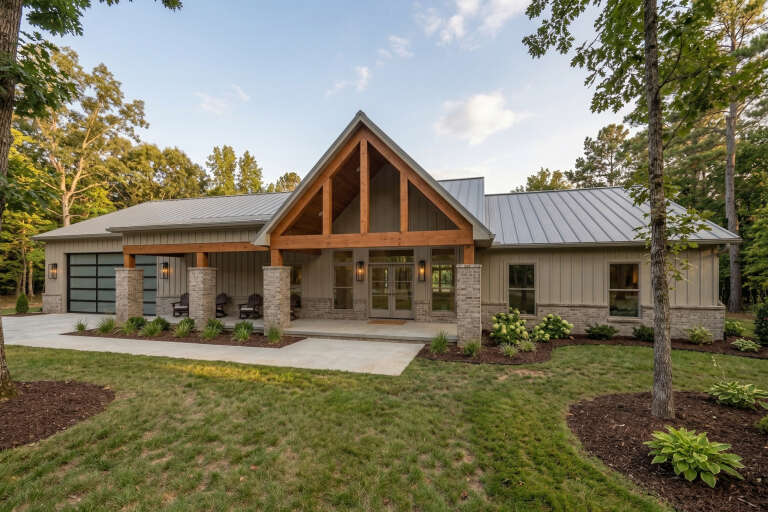 House Plan House Plan #35549 Angled Front Elevation