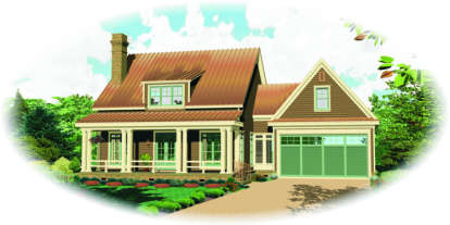 3 Bed, 2 Bath, 1887 Square Foot House Plan - #053-00474
