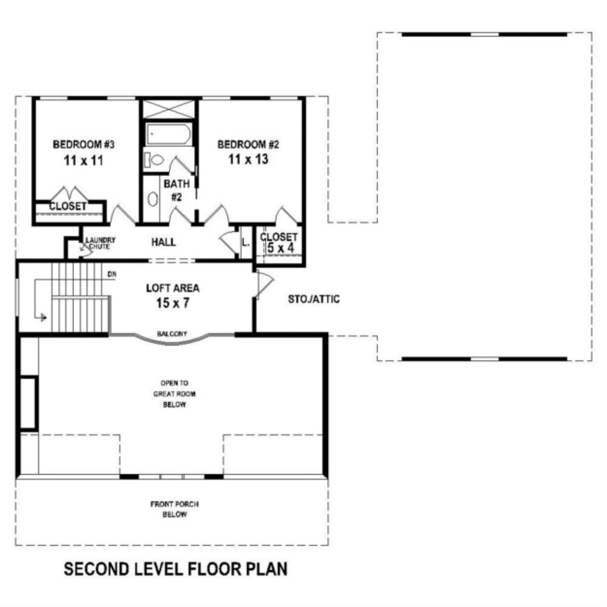 Floorplan 2 for House Plan #053-00474