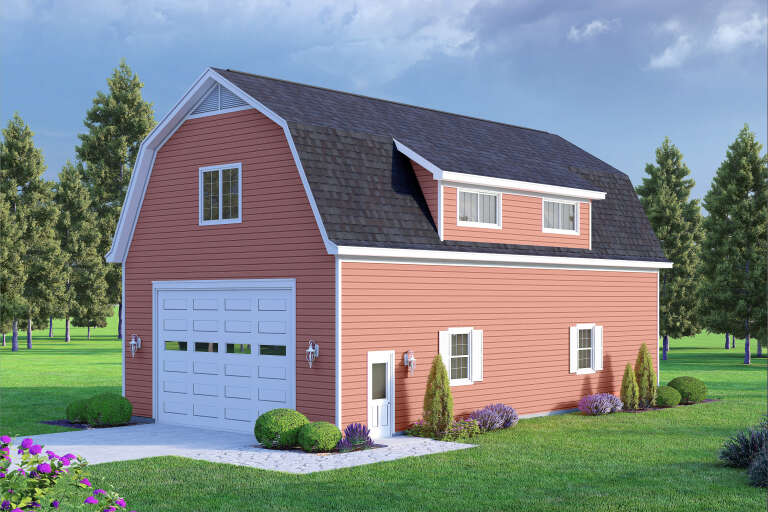 House Plan House Plan #35551 Angled Front Elevation