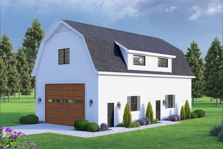House Plan House Plan #35554 Angled Front Elevation