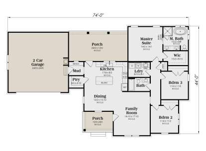 Main Floor  for House Plan #009-00505