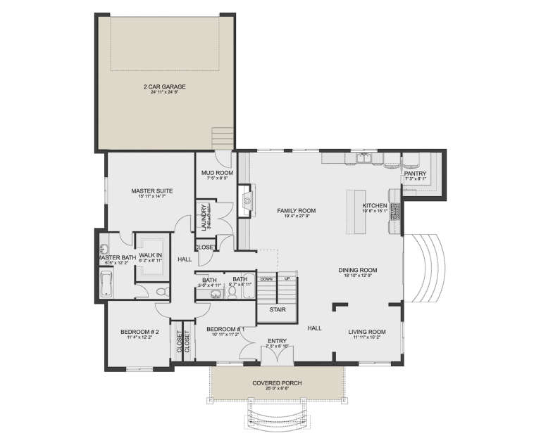 House Plan House Plan #35556 Drawing 1