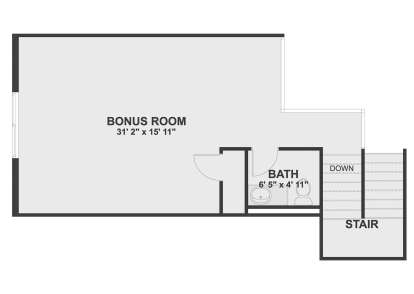 Bonus Room for House Plan #2802-00543