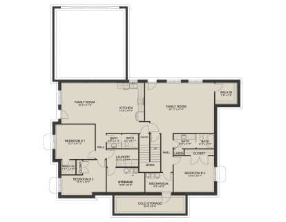 Basement  for House Plan #2802-00543