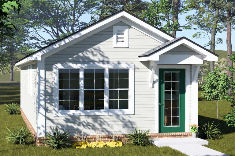 House Plan House Plan #35559 Angled Front Elevation
