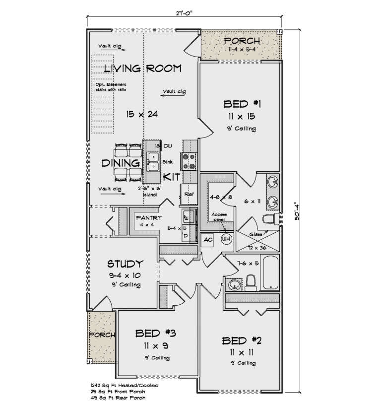 House Plan House Plan #35563 Drawing 1